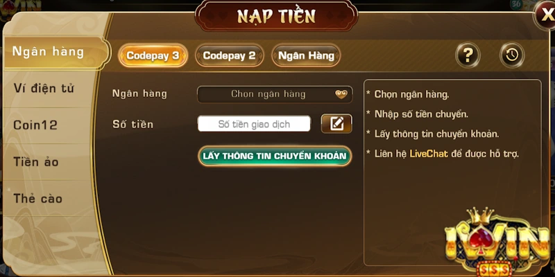 nạp tiền iwin